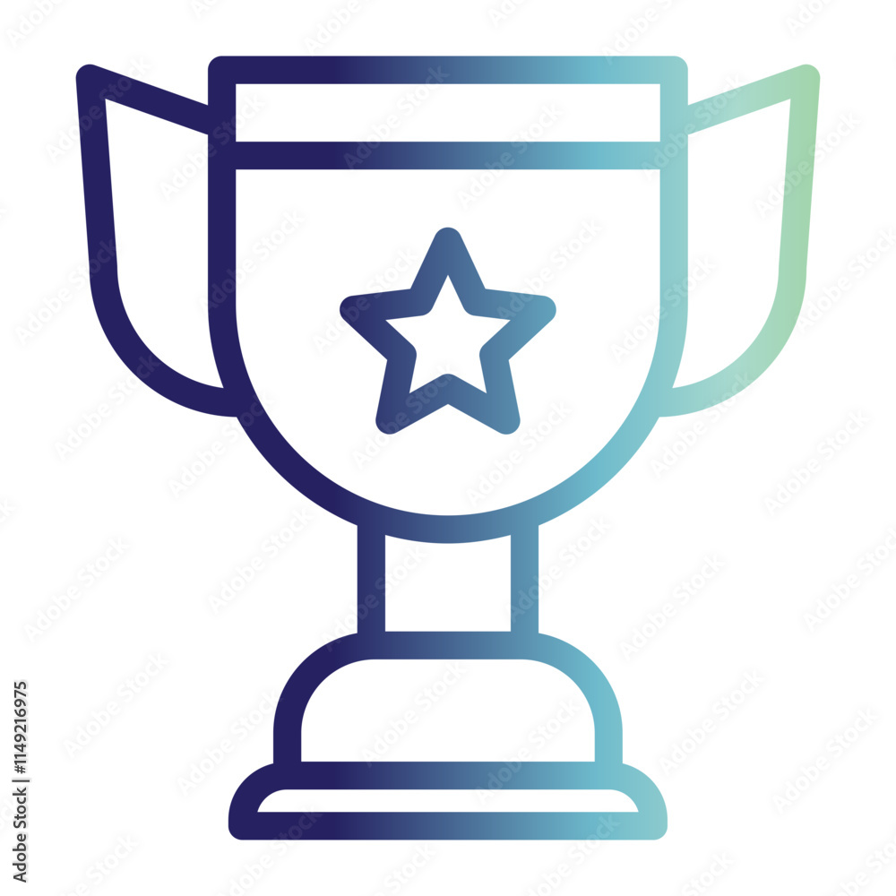 School world icon on line gradient style. Learn and play icon School world icon on line gradient style. Learn and play icon