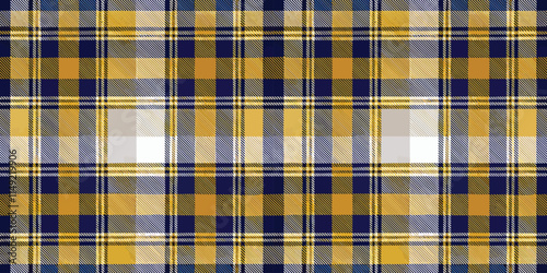 A vibrant yellow and navy blue plaid pattern, ideal for fabric or textile design.