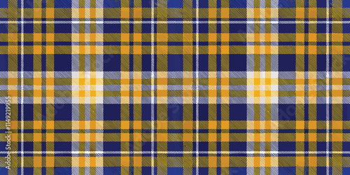 A vibrant blue and yellow plaid pattern, perfect for fabric design and fashion.
