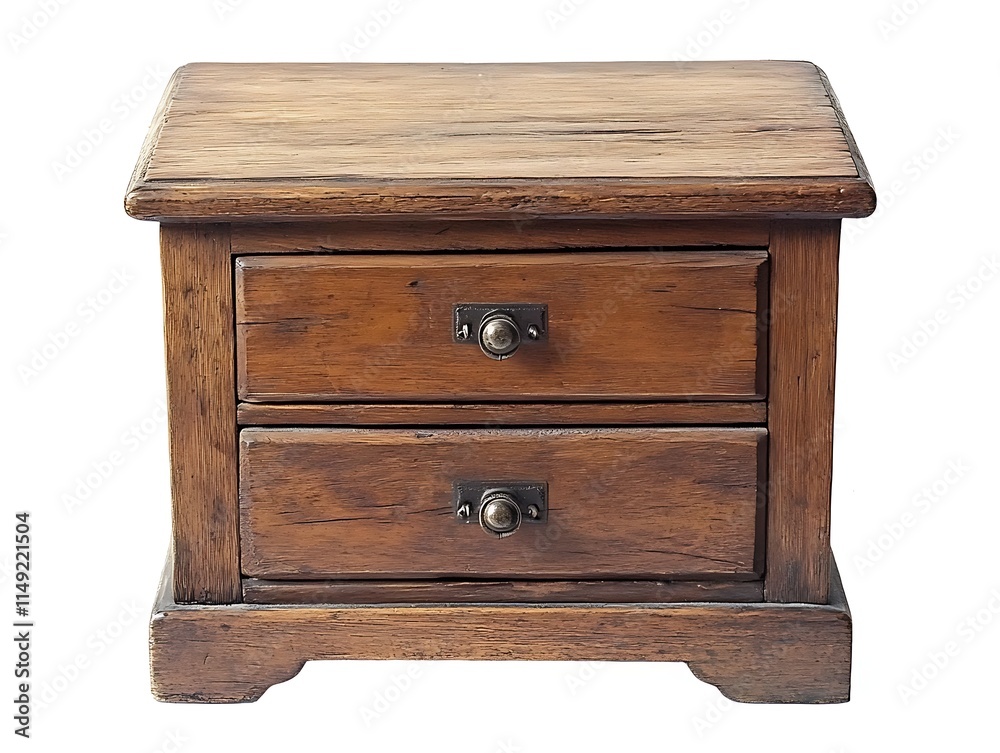 wooden side table with drawers isolated on white background wooden side table with drawers isolated on white background