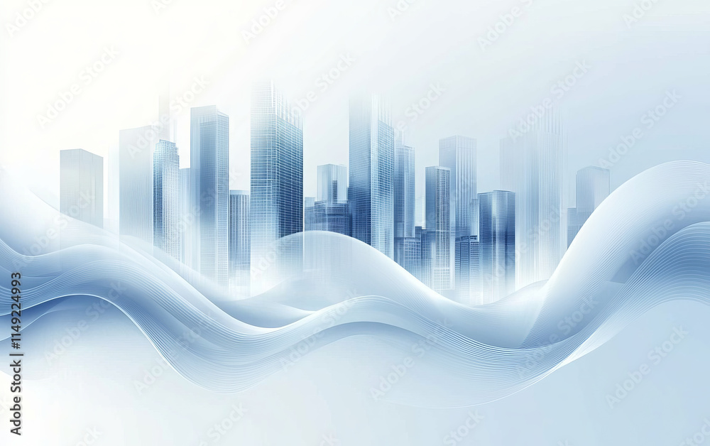 abstract city skyline abstract city skyline