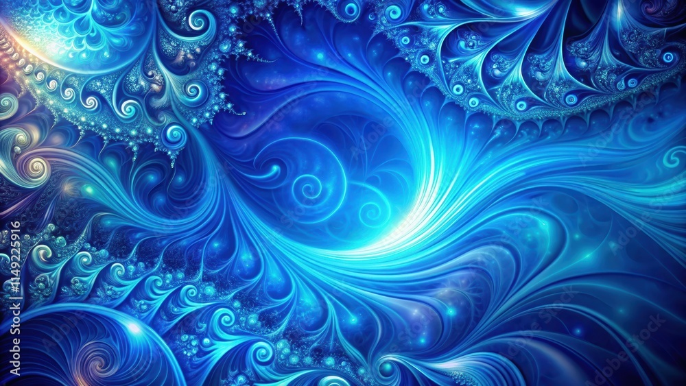 Mysterious blue abstract background with swirling patterns and vibrant colors , blue, atmosphere, blue, atmosphere Mysterious blue abstract background with swirling patterns and vibrant colors , blue, atmosphere, blue, atmosphere