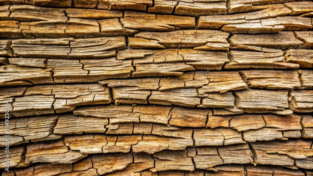 Wrinkled tree bark with deep grooves and cracks, weathered from years of exposure to elements, nature, tree bark Wrinkled tree bark with deep grooves and cracks, weathered from years of exposure to elements, nature, tree bark