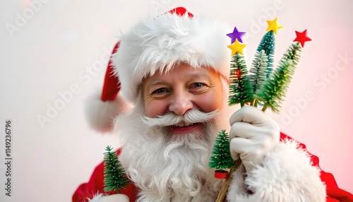 santa claus with gifts
