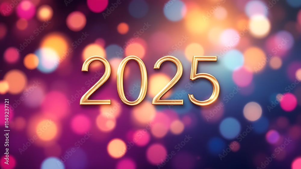 Colorful bokeh background with a 