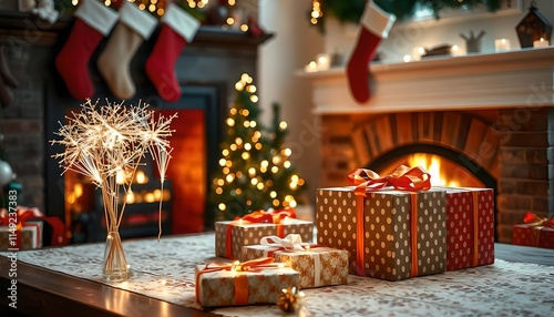 christmas tree with gifts