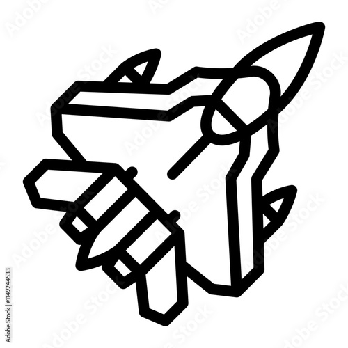 fighter jet icon