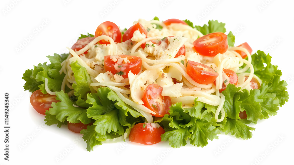 a plate of pasta with tomatoes and parsley on the side with a cracker and tomatoes in the background, Bouchta El Hayani, dau-al-set, professional food photography, a stock photo a plate of pasta with tomatoes and parsley on the side with a cracker and tomatoes in the background, Bouchta El Hayani, dau-al-set, professional food photography, a stock photo