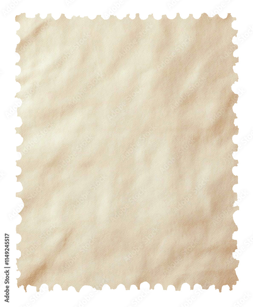 Obraz premium Vintage postage stamp light beige wrinkled vintage paper