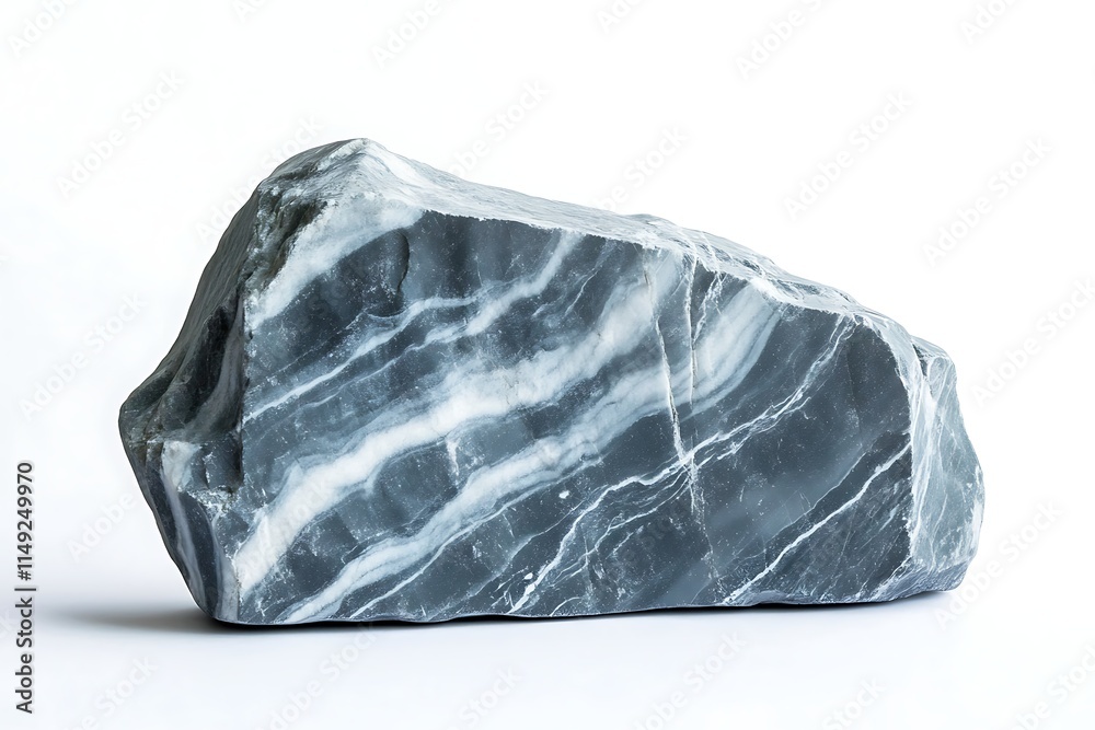 Fototapeta premium stone chalk isolated on white