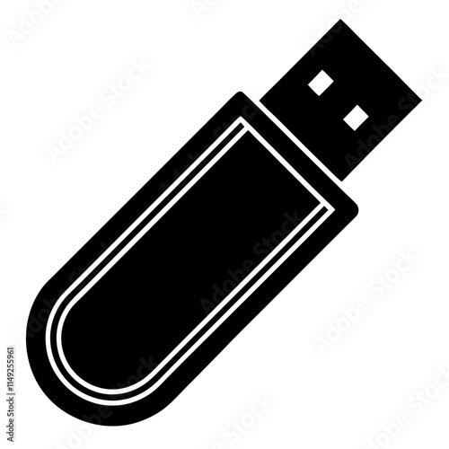 usb flash drive isolated