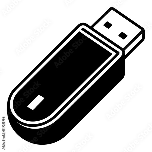 USB Drive Icon for Tech Presentations"