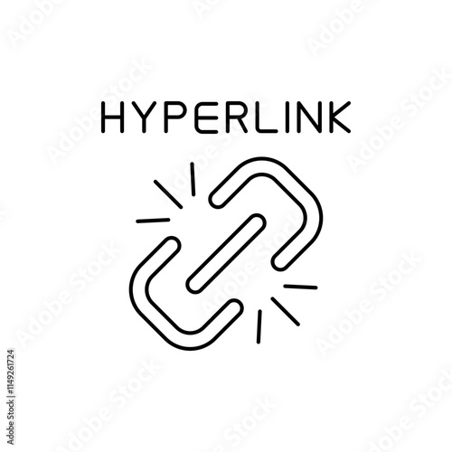 Link Outline Icon for clickable hyperlinks.