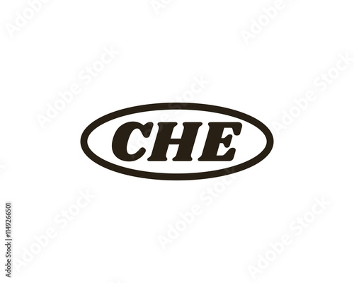 CHE Logo design vector template. CHE