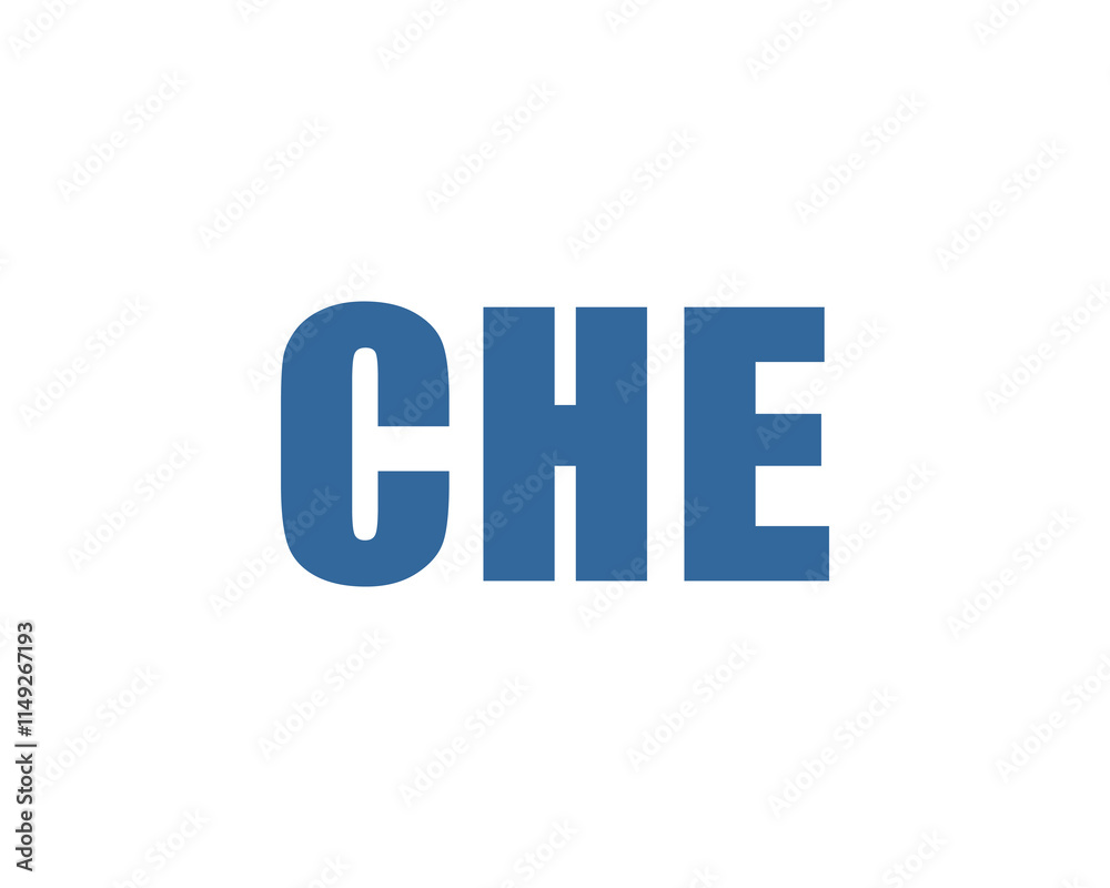 CHE Logo design vector template. CHE CHE Logo design vector template. CHE