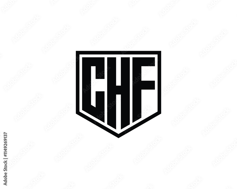 CHF Logo design vector template. CHF CHF Logo design vector template. CHF