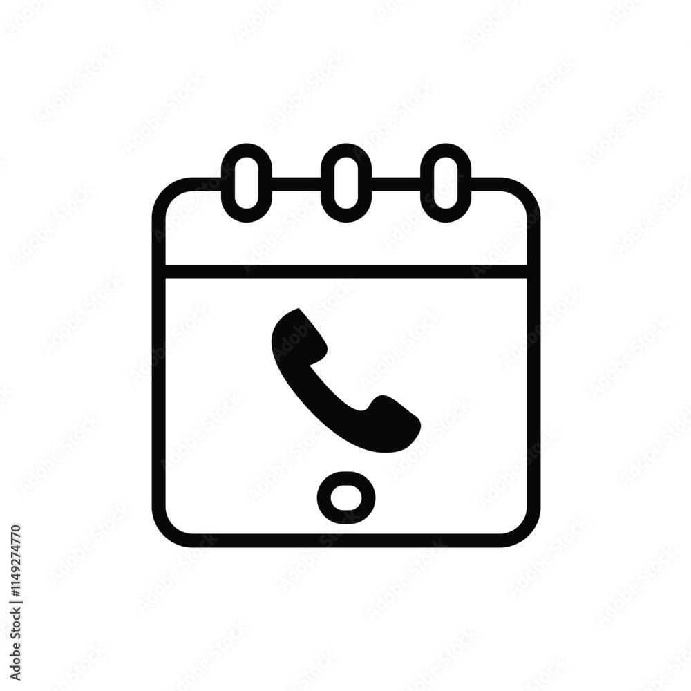 high quality modern address book icon line with minimalist design for digital and print projects high quality modern address book icon line with minimalist design for digital and print projects