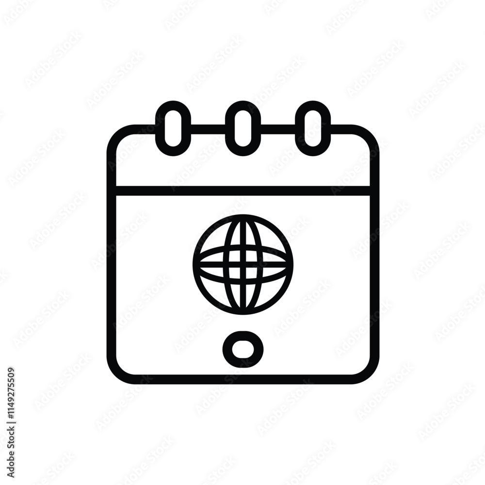 high quality modern address book icon line with minimalist design for digital and print projects high quality modern address book icon line with minimalist design for digital and print projects