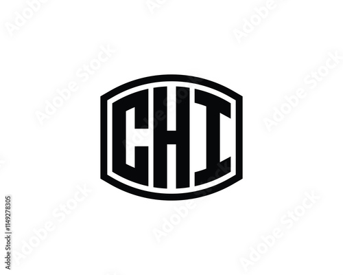 CHI logo design vector template. CHI