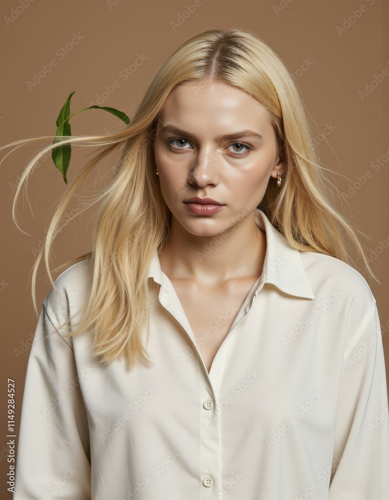 Fashion outdoor photo of beautiful woman