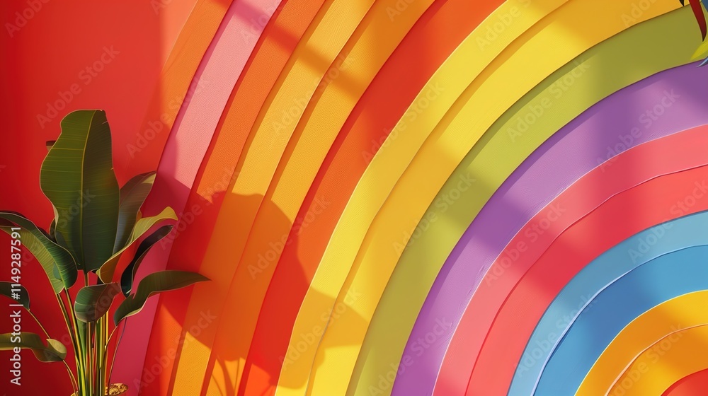 Obraz premium Rainbow dream pattern wallpaper