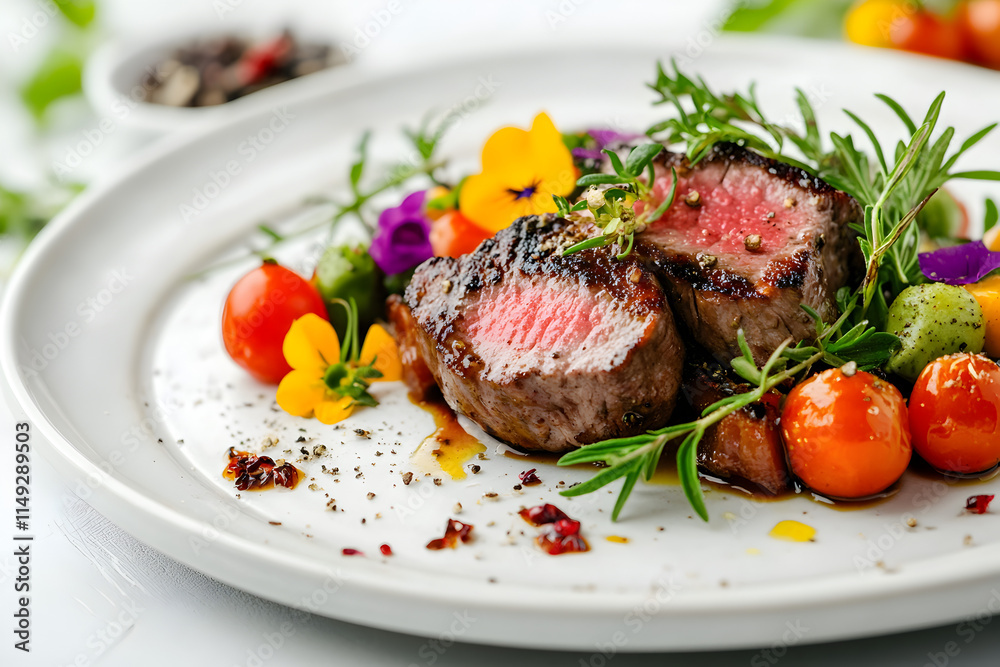 Elegant dis presentation, closeup food picture Elegant dis presentation, closeup food picture