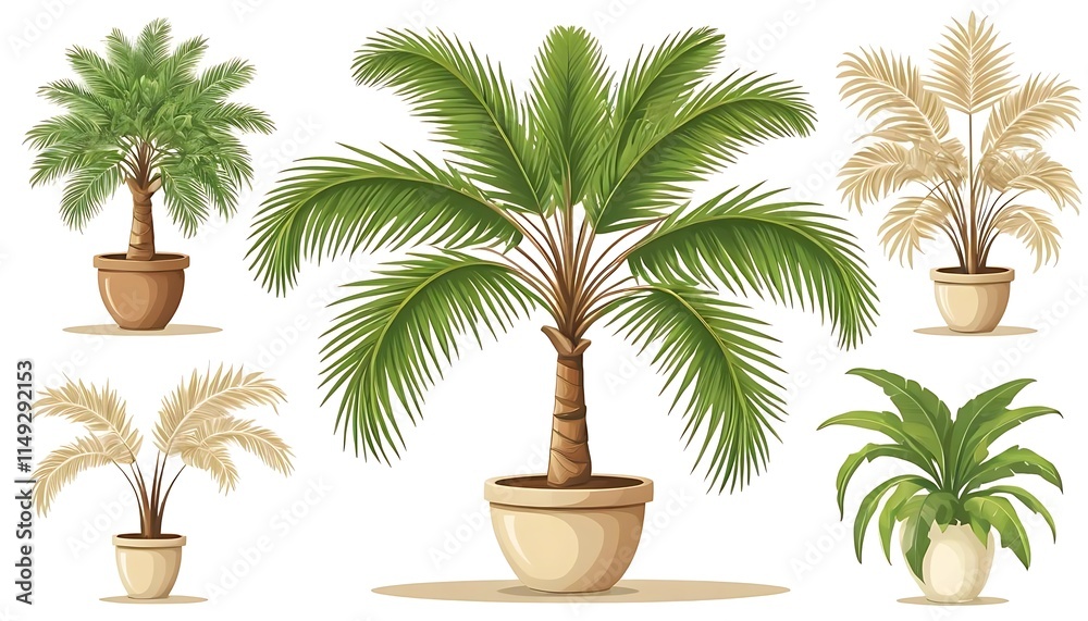 Obraz premium palm trees in a pot