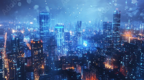 Smart city concept image illustration material photo