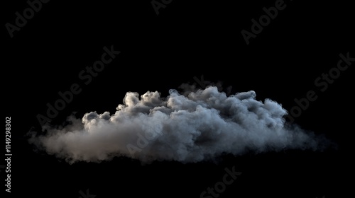 smoke or steam clouds over black background, smoke on dark background captured in high-resolution detail