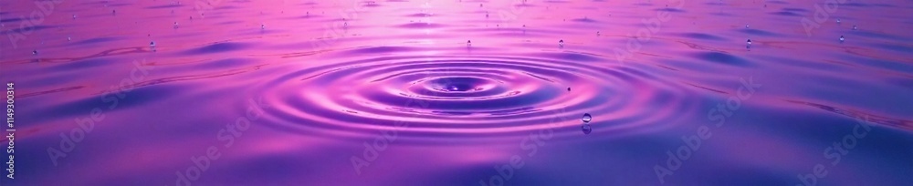 Purple gradient background with water ripples, surface, glass, calm Purple gradient background with water ripples, surface, glass, calm