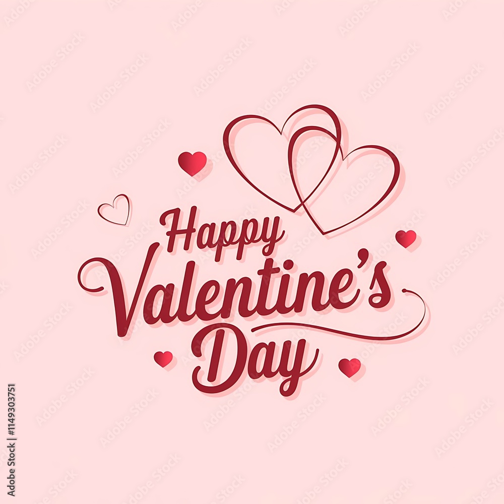 Minimalistic elegant valentines Day 2025, Hand drawn doodle heart. Ai Generated Minimalistic elegant valentines Day 2025, Hand drawn doodle heart. Ai Generated