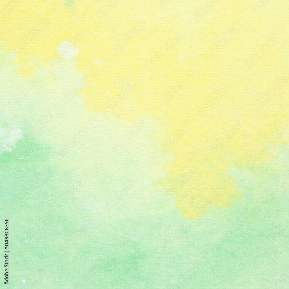Fototapeta premium Soft yellow and sage green pastel splatters on a neutral canvas background with subtle texture, soothing colors, calm atmosphere, neutral background