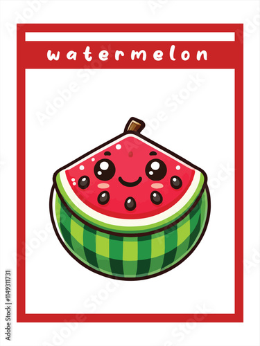 watermelon fruit vector