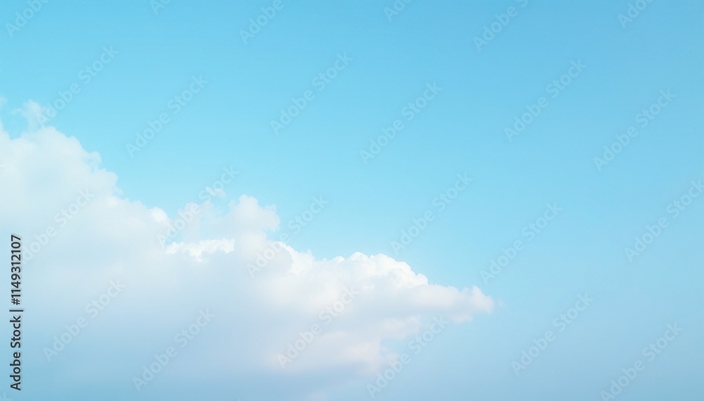Soft and serene blue sky with subtle gradient and wispy clouds, cloudless, serene, abstract background