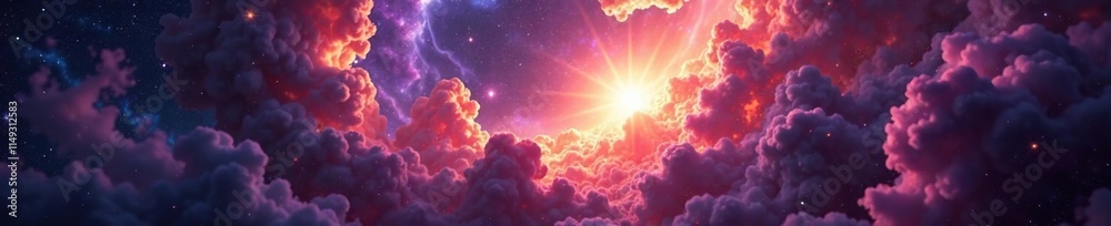 Swirling clouds of gas and dust in an active star-forming region, nebulae, interstellar medium, cosmos Swirling clouds of gas and dust in an active star-forming region, nebulae, interstellar medium, cosmos