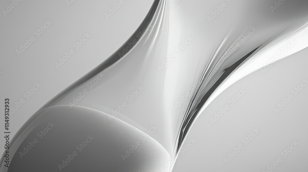 Obraz premium A close-up of sand flowing smoothly through an hourglass, against a plain backdrop.
