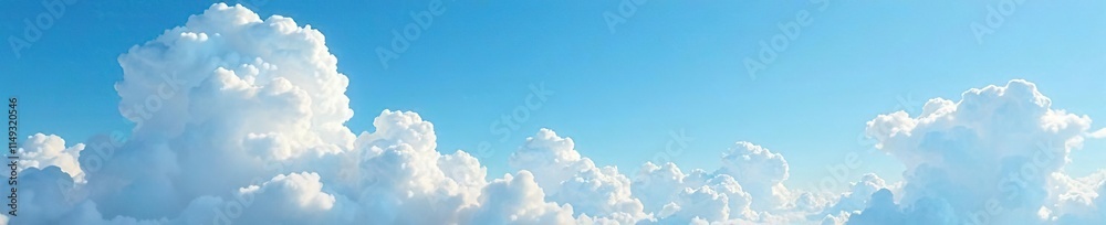 Cumulus clouds drifting lazily across the sky, lazy, sky, background Cumulus clouds drifting lazily across the sky, lazy, sky, background