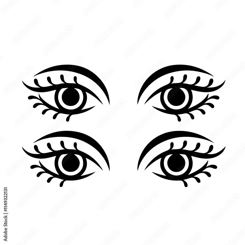 illustration of eyes illustration of eyes