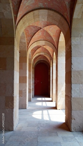 Isolierte Halle im Bergbaumuseum auf wei?em Hintergrund, kunstbau, bergbaumuseum photo