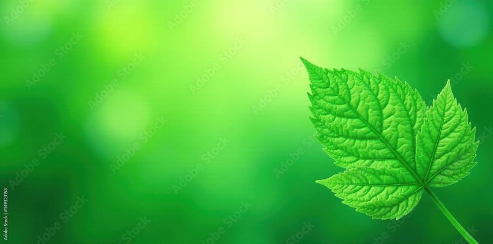 Ombre green leaf texture background with subtle gradient effect, abstract, gradient