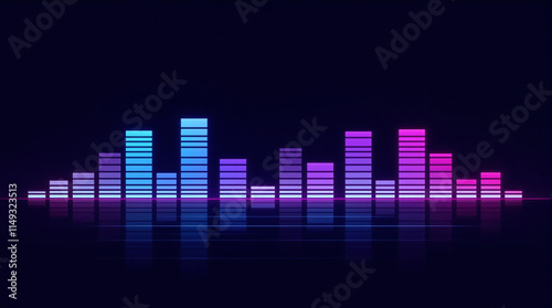 Minimalist Abstract Equalizer Banner for Music Branding and Streaming Ads