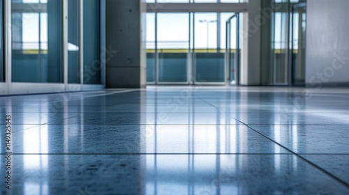 Wallpaper Mural Reflective Floor in Modern Building Interior Torontodigital.ca