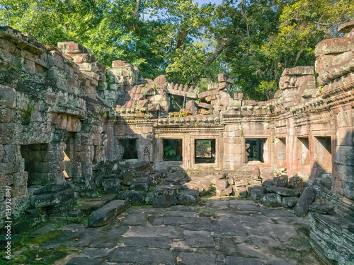 Preah Khan Wat temple in Angkor, Cambodia
