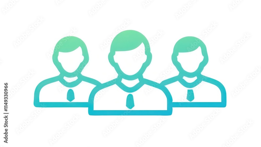 A simple illustration of three businesspeople in formal attire, representing teamwork and collaboration. A simple illustration of three businesspeople in formal attire, representing teamwork and collaboration.