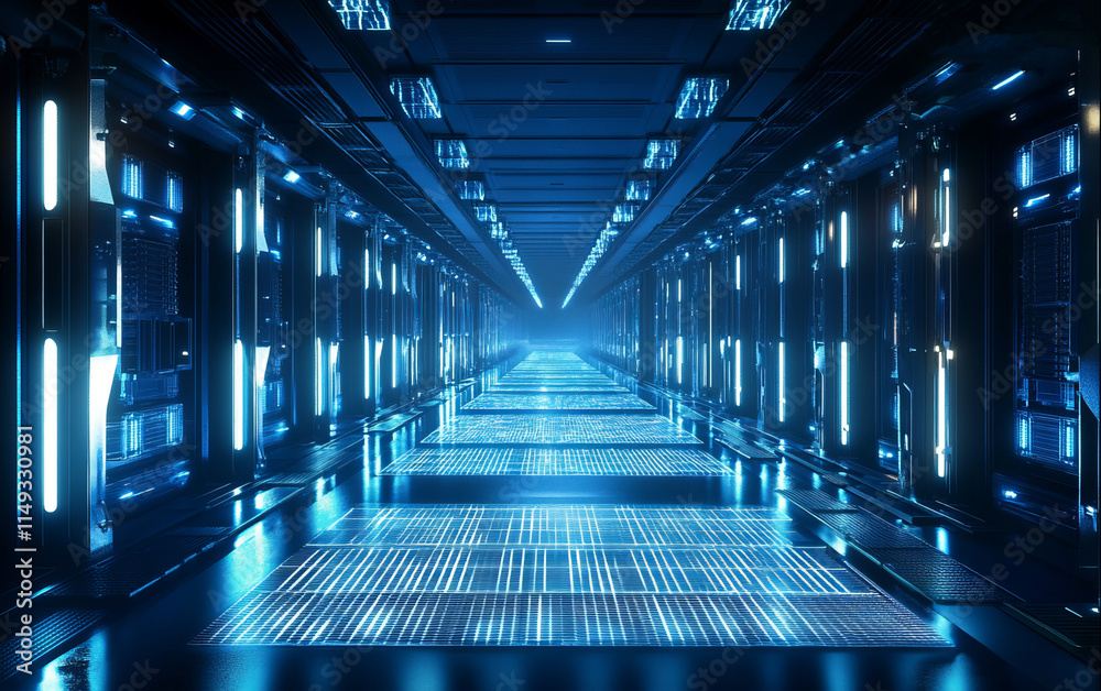 blue light tunnel blue light tunnel