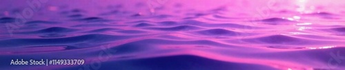 Purple gradient background with water ripples, waves, peaceful