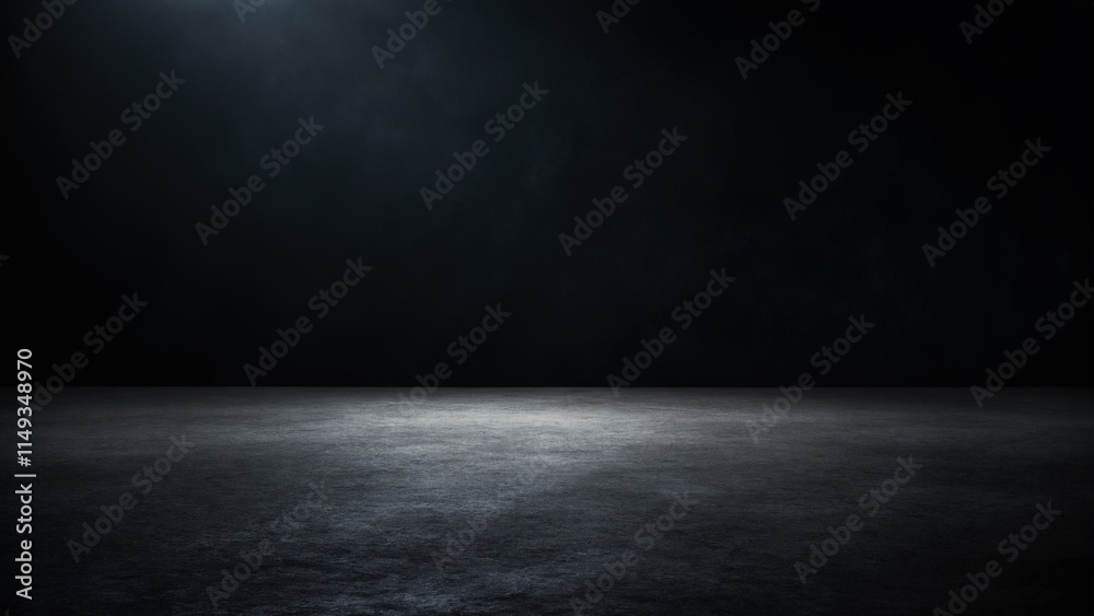 black wall background. dark wall and floor black wall background. dark wall and floor