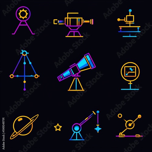 Celestial Exploration A Collection of Astronomical Instruments and Concepts