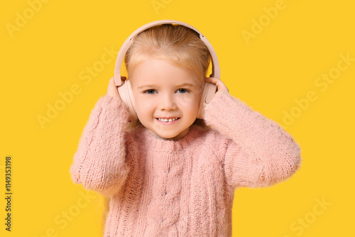 Cute little happy girl in w...
