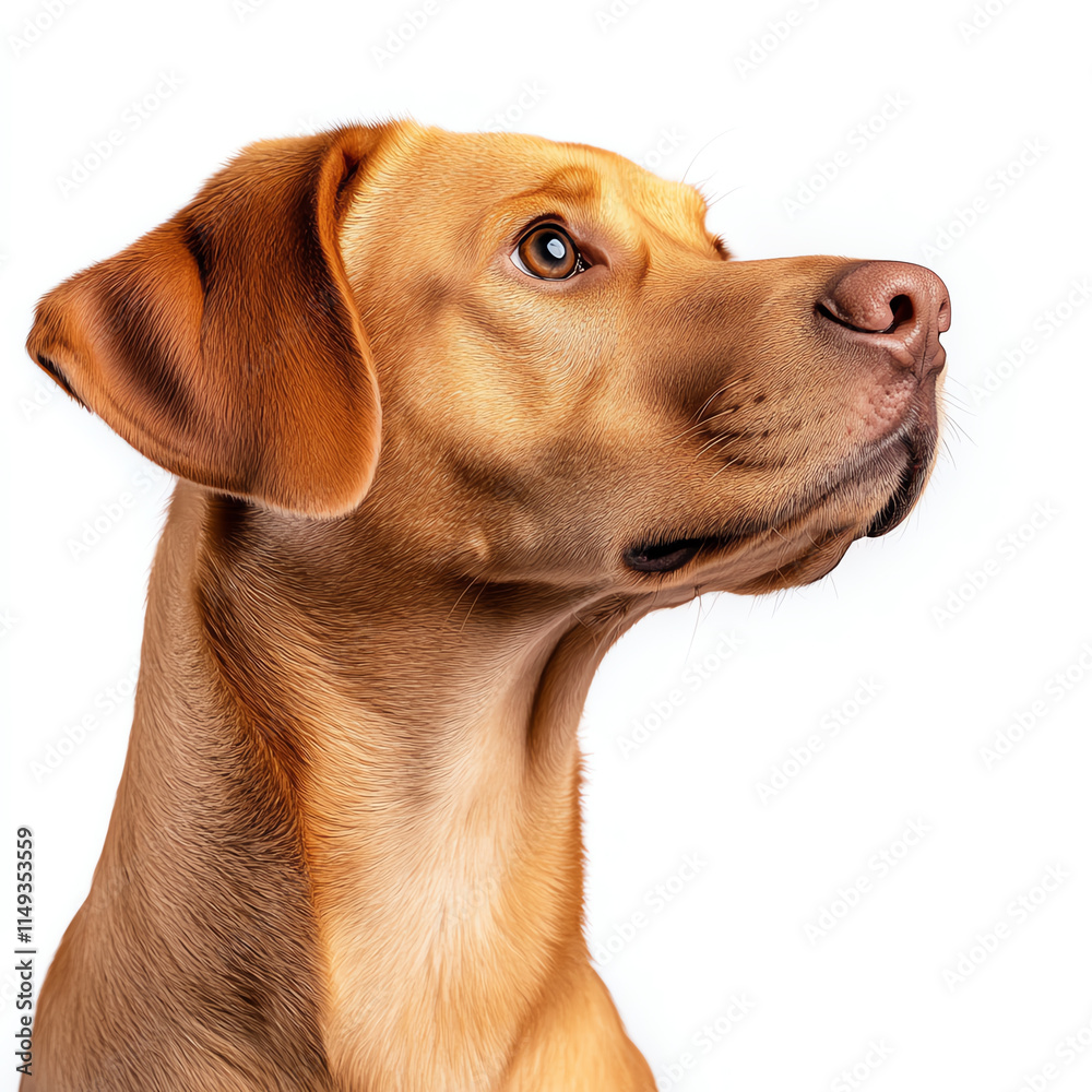 A close-up portrait of a Labrador retriever showcasing its friendly expression. A close-up portrait of a Labrador retriever showcasing its friendly expression.